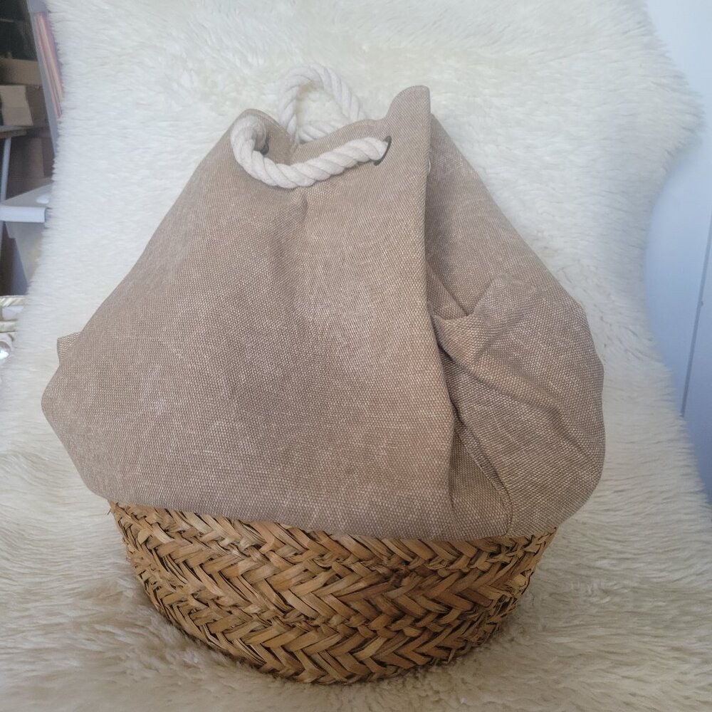 Sun 'n' Sand Linen Beach Bag